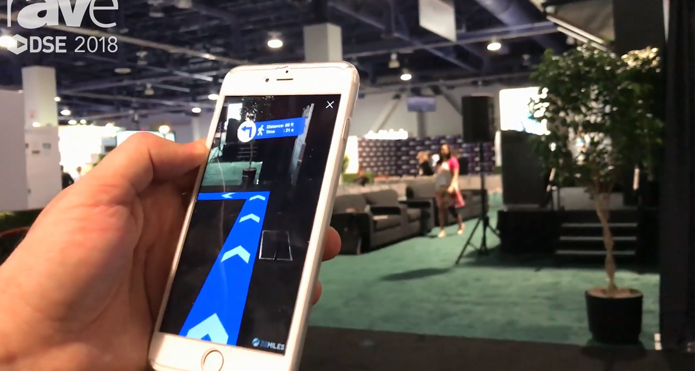 22Miles' augmented reality wayfinding mobile app generated 'overwhelming feedback' at the Digital Signage Expo in March/